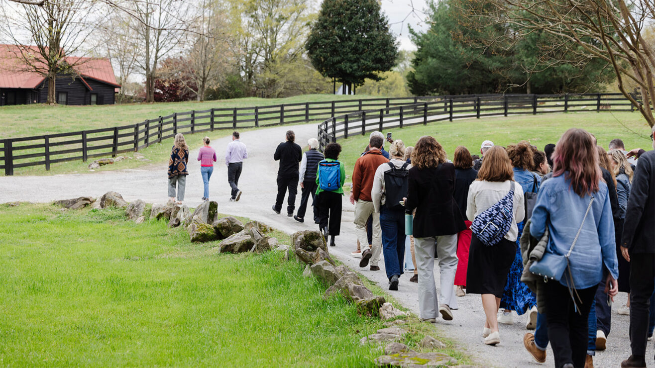 Attendees of Biophilia Summit at Serenbe 